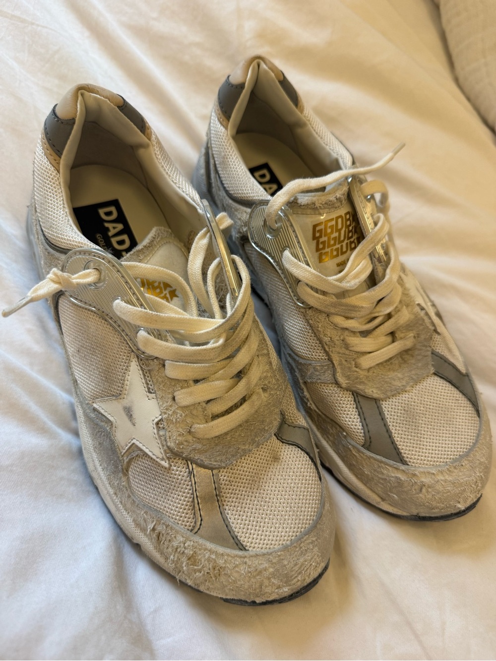 Golden Goose Dad Star Sneakers - White/grey - Picture 2 of 4